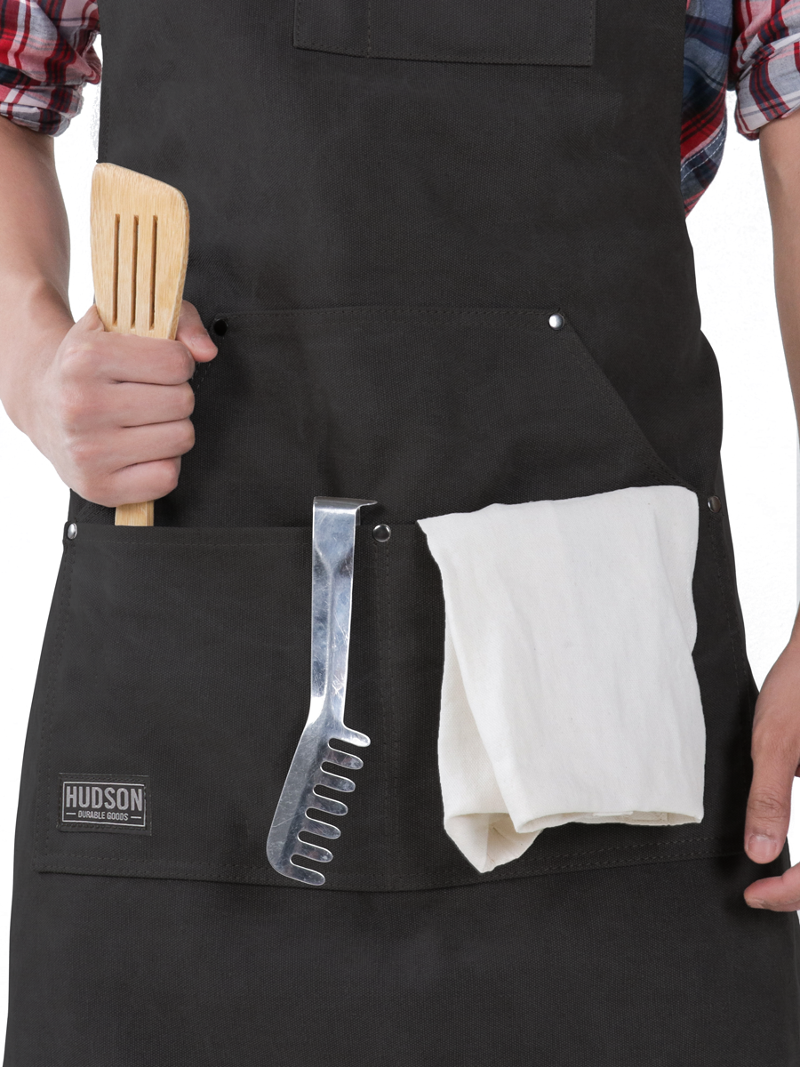 Hudson Durable Goods Regular Canvas Work Apron with Tool Pockets - HDG921
