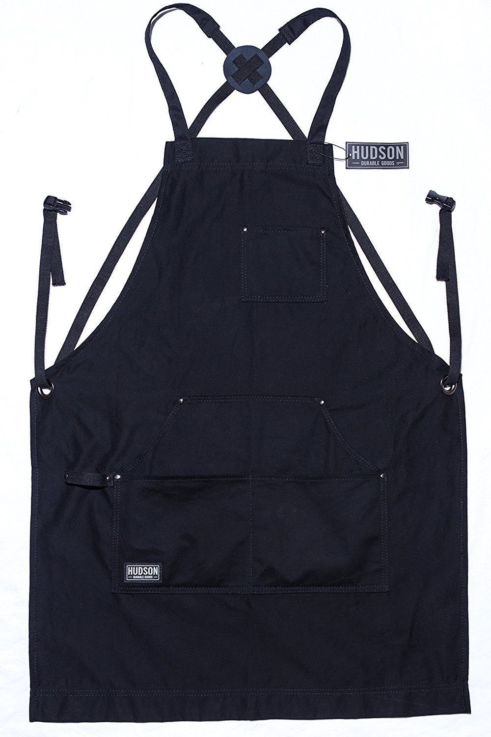 Professional Grade Apron for Kitchen, Grill, and BBQ (Black) - HDG805