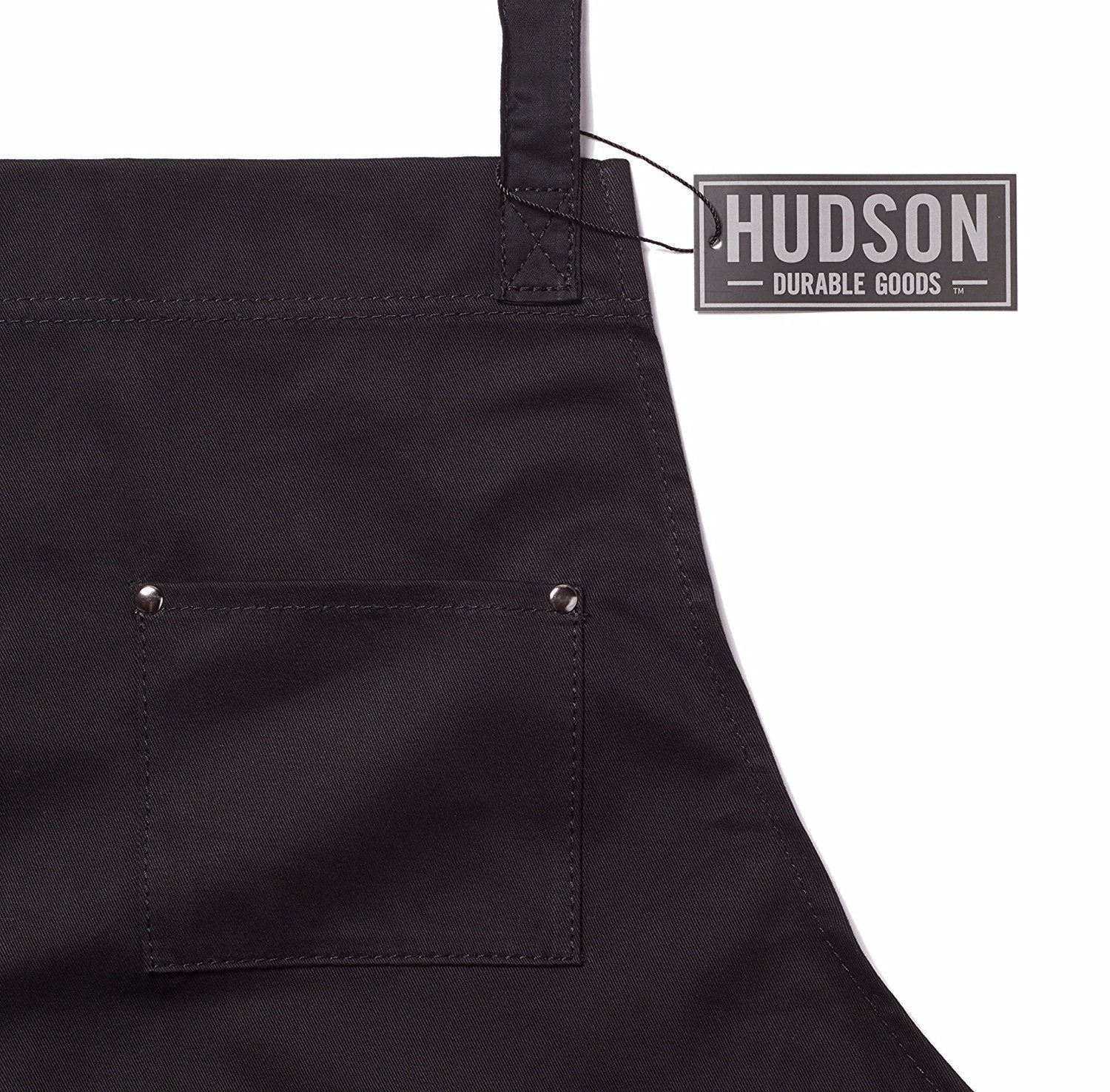 Professional Grade Apron for Kitchen, Grill, and BBQ (Black) - HDG805
