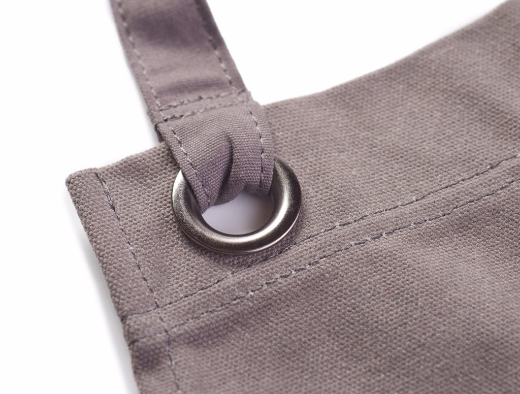 Heavy Duty 16 oz Waxed Canvas Work Apron (Grey) - HDG901G